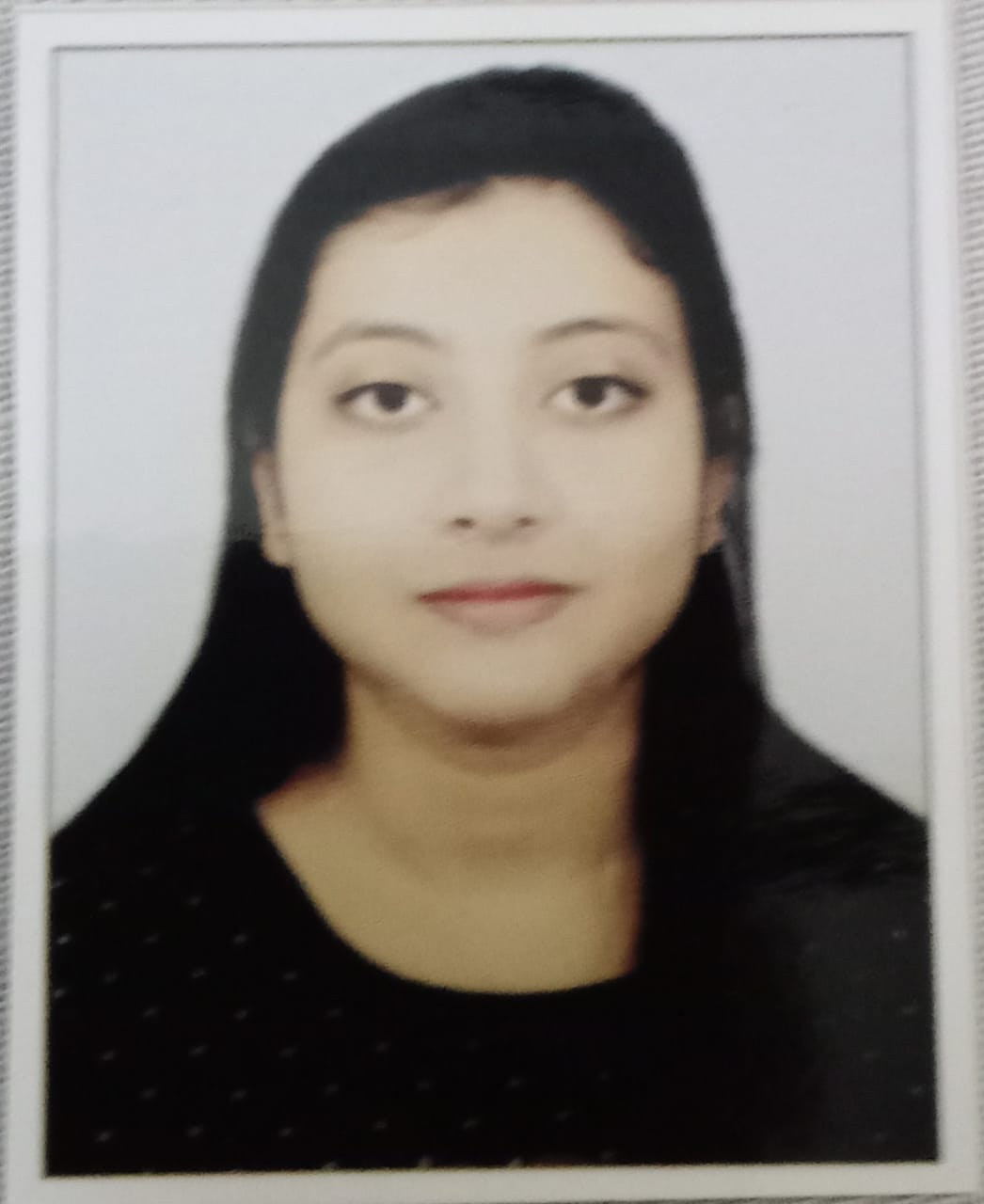 Ms. Sinjini Chatterjee — faculty photograph